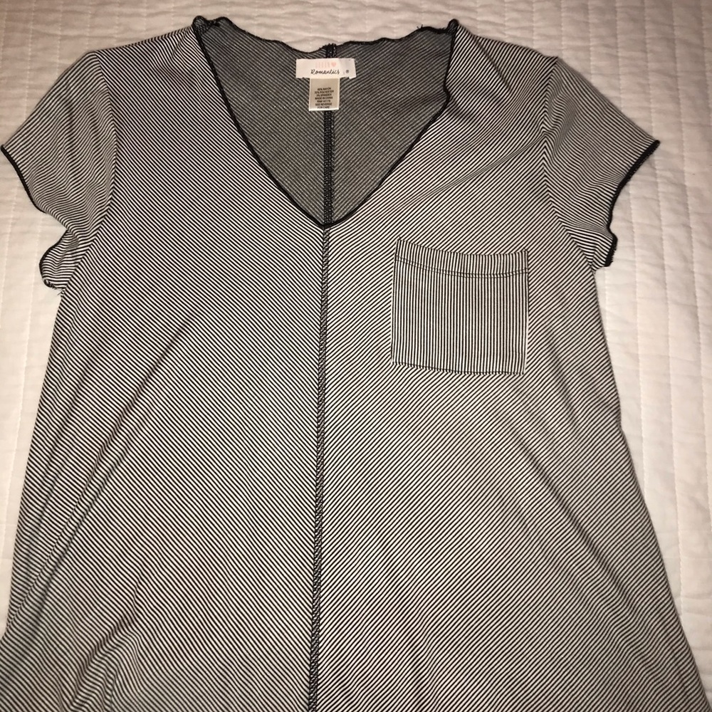 Striped V-Neck